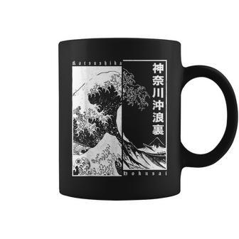 Great Wave Off Kanagawa Japanese Aesthetic Hokusai Coffee Mug - Thegiftio UK