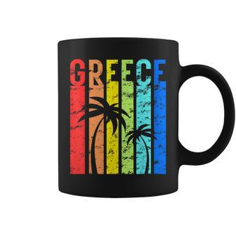Greece Vintage Outfit Travel Vacation Greek Coffee Mug - Monsterry