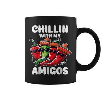 Green And Red Chilli Hot Pepper Cinco De Mayo Chilli Coffee Mug | Mazezy CA