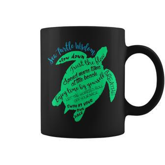 Green Sea Turtle Hawaiian Honu Wisdom Coffee Mug - Monsterry DE