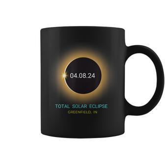 Greenfield In Total Solar Eclipse 040824 Indiana Souvenir Coffee Mug | Mazezy
