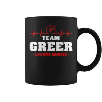 Greer Surname Family Last Name Team Greer Lifetime Member Coffee Mug - Seseable