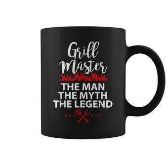 Grill Master The Man The Myth The Legend Chef Husband Works Coffee Mug - Monsterry CA