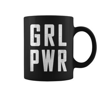 Grl Pwr Girl Power Cute Slogan T For Strong Women Coffee Mug - Monsterry CA