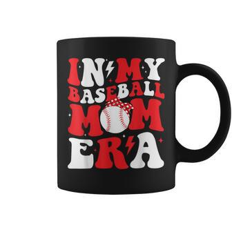 Groovy In My Baseball Mom Era Mother Game Day Coffee Mug - Monsterry