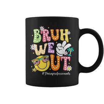 Groovy Bruh We Out Paraprofessionals Last Day Of School Coffee Mug - Monsterry DE