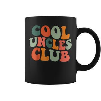 Groovy Cool Uncles Club New Uncle Men Coffee Mug | Mazezy