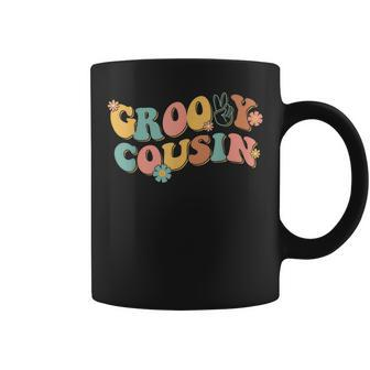 Groovy Cousin Birthday Flower Hippie Vibes Power Family Coffee Mug - Seseable