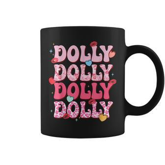 Groovy Dolly First Name Style 70S Personalized Coffee Mug - Seseable