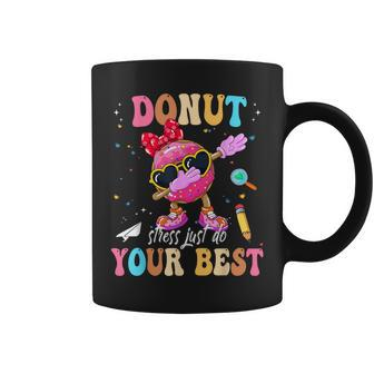 Groovy Donut Stress Just Do Your Best Testing Day Teachers Coffee Mug - Monsterry DE