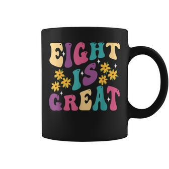 Groovy Eight Is Great 8Th Awesome Birthday Party Girl Boy Coffee Mug - Monsterry