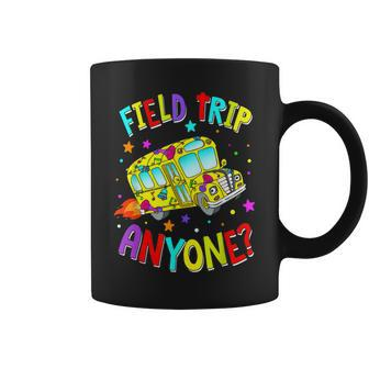 Groovy Field Fun Day Trip Anyone School Bus Driver Coffee Mug | Mazezy DE