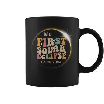Groovy My First Solar Eclipse Boys Girls 2024 Solar Eclipse Coffee Mug - Monsterry CA