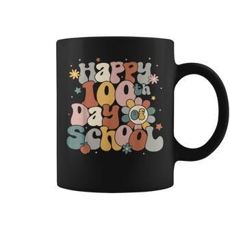 Groovy Happy 100Th Day Of School For Teacher Student Coffee Mug - Monsterry