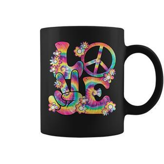 Groovy Love Peace Sign Hippie Theme Party Outfit 60S 70S Coffee Mug - Thegiftio UK