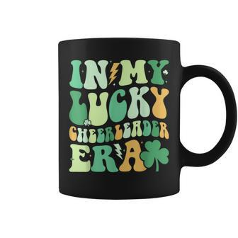 Groovy In My Lucky Cheerleader Era St Patrick's Day Clover Coffee Mug | Mazezy