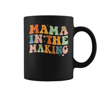 Groovy Mama In The Making Pregnancy Announcement Mommy Mom Coffee Mug - Monsterry UK