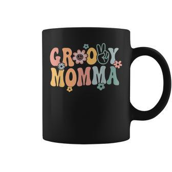 Groovy Momma Retro Mom Matching Family 1St Birthday Party Coffee Mug - Monsterry