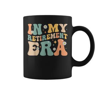 Groovy Retro In My Retirement Era Retired 2024 Coffee Mug - Seseable