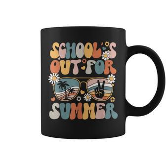 Groovy School's Out For Summer Teacher Student Coffee Mug - Monsterry DE