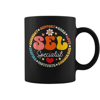 Groovy Social Emotional Learning Teacher Sel Specialist Coffee Mug | Mazezy