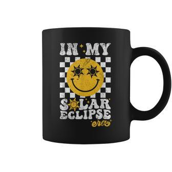 Groovy In My Solar Eclipse Era Retro Solar Eclipse 2024 Coffee Mug | Mazezy