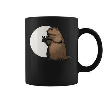 Groundhog Day Shadow Puppet Coffee Mug - Monsterry CA