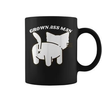 Grown Ass Man-Cat Coffee Mug - Monsterry