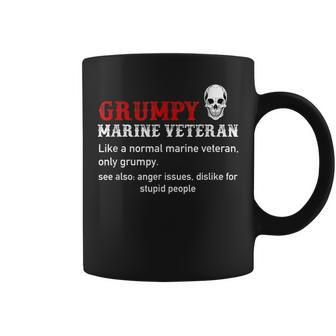 Grumpy Marine Veteran For Veterans Day Coffee Mug - Monsterry AU