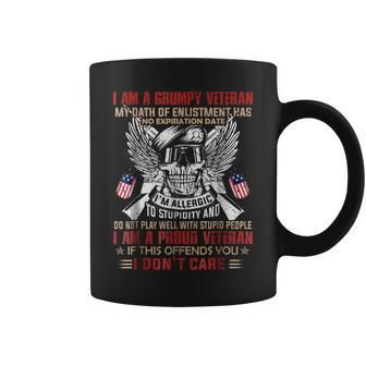 I Am A Grumpy Veteran I Am A Proud Veteran Coffee Mug - Monsterry
