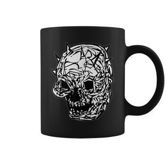 Grunge Gothic Gear Skull Graphic Retro Vintage Classic Coffee Mug - Monsterry AU