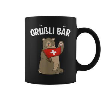 Grüßli Bear  Swiss Grüezi Grizzly Bear Tassen - Seseable