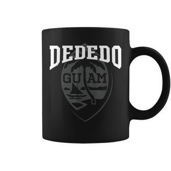 Guam Dededo Guam Seal Chamorro Guamanian Black Coffee Mug - Monsterry AU