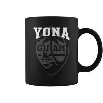 Guam Yona Guam Seal Chamorro Guamanian Black Coffee Mug - Monsterry AU