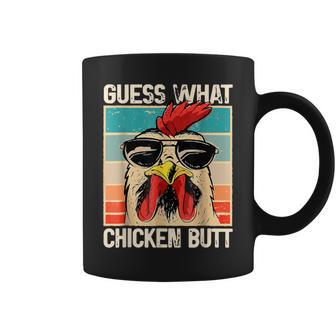 Guess What Chicken Butt _ Chicken Meme Coffee Mug - Monsterry DE