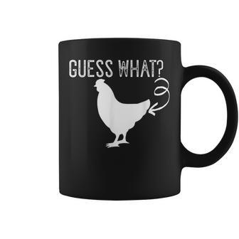 Guess What Chicken Butt Chicken Butt Joke Coffee Mug - Monsterry CA