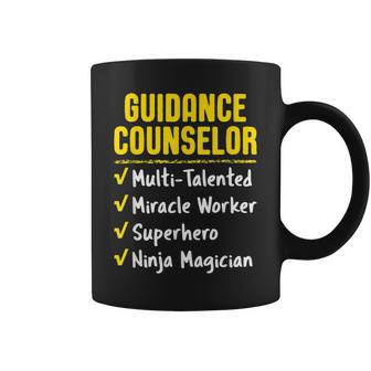Guidance Counselor Miracle Worker Superhero Ninja Coffee Mug - Monsterry