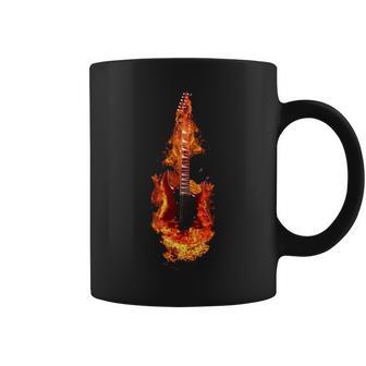 Guitar Fire Coffee Mug | Mazezy