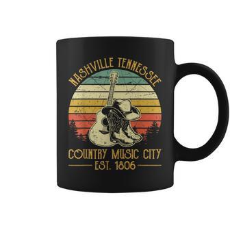 Guitar Guitarist Nashville Tennessee Country Music City Coffee Mug - Seseable