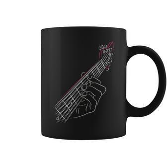 Guitar Line Art Coffee Mug | Mazezy
