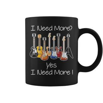 Guitar I Need More Coffee Mug | Mazezy