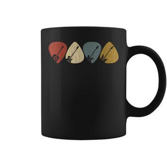 Guitar Pick For Guitarist Retro Vintage Short Sleeve Coffee Mug - Monsterry AU
