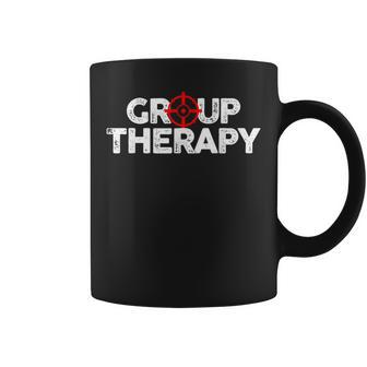 Gun Range Group Therapy Target Shooting Coffee Mug - Monsterry