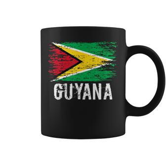 Guyanese Flag Pride Vintage Guyanese Root Guyana Coffee Mug - Monsterry