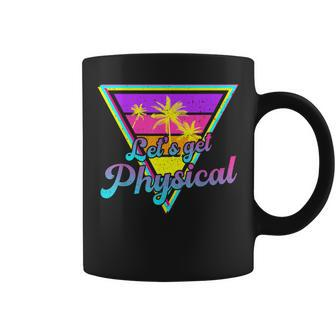 Gym Let's Get Physical Workouts Lover Fitness Sunset Vintage Coffee Mug - Monsterry UK