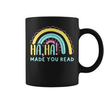 Haha Made You Read Science Of Reading English Teacher Coffee Mug - Thegiftio UK