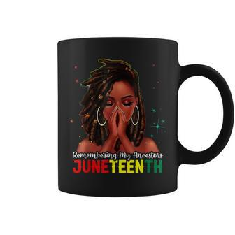 Hair Black Woman Remembering My Ancestors Junenth Coffee Mug - Seseable