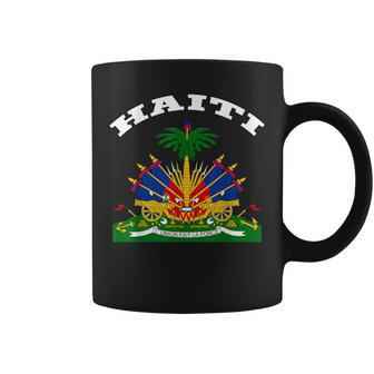 Haiti Coat Of Arms Flag Souvenir Port-Au-Prince Coffee Mug - Monsterry UK