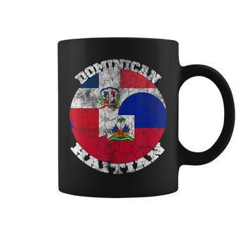 Haiti And Dominican Flag Half Haitian Half Dominican Coffee Mug - Monsterry AU