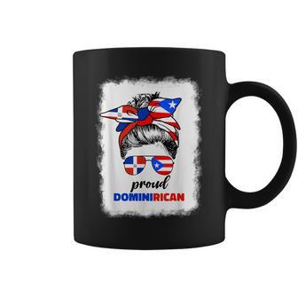 Half Dominican And Puerto Rican Rico Flag Dominirican Gril Coffee Mug - Monsterry DE